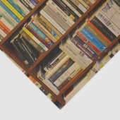 Bücher in einem Bibliotheksmuster Seidenpapier (Detail)