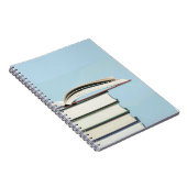 Bücher in einem Notebook (Rechte Seite)