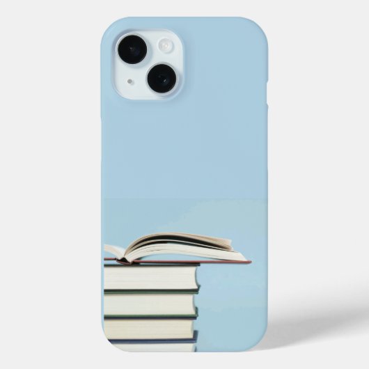 Bücher in einem Pile Phone Case (Rückseite)