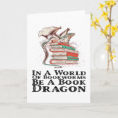 Bücher - In einer Welt der Buchwürmer ist ein Buch Karte (Gelbe Blume)