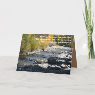 Bücher in Running Brooks Dankeskarte