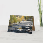 Bücher in Running Brooks Dankeskarte (Vorderseite)