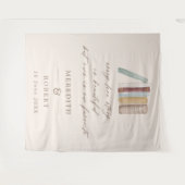 Bücher jeder Liebe Geschichte Hochzeitsfeier Hinte Wandteppich (Vorderseite (Horizontal))