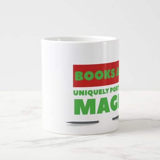 Bücher - Jumbo-Tasse (Vorderseite)