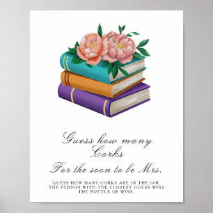 Bücher Junggesellinnenabschied - Rate wie viele Ko Poster
