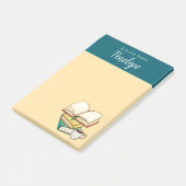 Bücher & Kaffee Post-it Klebezettel (angewinkelt)