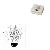 Bücher Kaffee und du machst mich glücklich Gummistempel (Stempel)