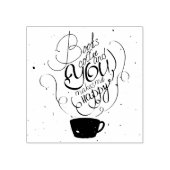 Bücher Kaffee und du machst mich glücklich Gummistempel (Prägung)
