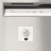 Bücher Kaffee und du machst mich glücklich Magnet (In Situ (Geschirrspüler))