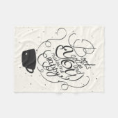 Bücher Kaffee und Sie macht mich glücklich Fleecedecke (Vorderseite (Horizontal))