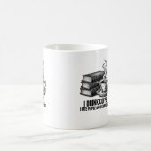 Bücher & Kaffee Vintage-Stich Kaffeetasse (Mittel)