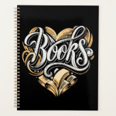 Bücher Kalligraphie Planer (Vorderseite)