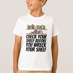 Bücher - Karo Ihr Zimmer T-Shirt