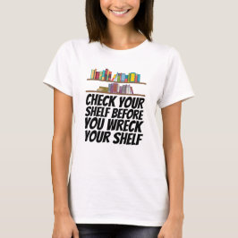 Bücher - Karo Ihr Zimmer T-Shirt