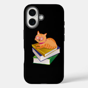 Bücher - Katzen und Bücher - Geschenk des Buches iPhone 16 Hülle