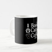 Bücher, Katzen und Kaffee Kaffeetasse (Vorderseite Links)