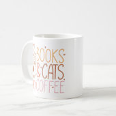 Bücher Kekse Kaffee Kaffeetasse (Vorderseite Links)