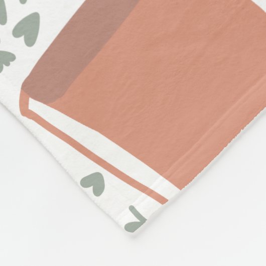 Bücher, Kerzen und Tee Fleecedecke (Ecke)