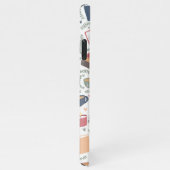 Bücher, Kerzen und Tee iPhone Hülle (Rechte Seite)