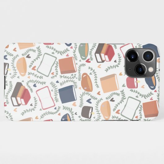 Bücher, Kerzen und Tee iPhone Hülle (Rückseite (Horizontal))