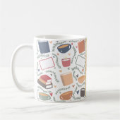 Bücher, Kerzen und Tee Kaffeetasse (Links)