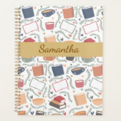 Bücher, Kerzen und Tee Planer (Vorderseite)