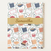 Bücher, Kerzen und Tee Planer (Rückseite)