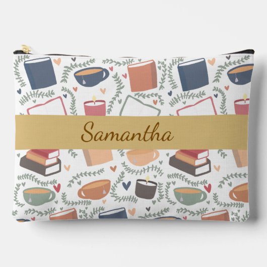 Bücher, Kerzen und Tee Zubehörtasche (Vorderseite)