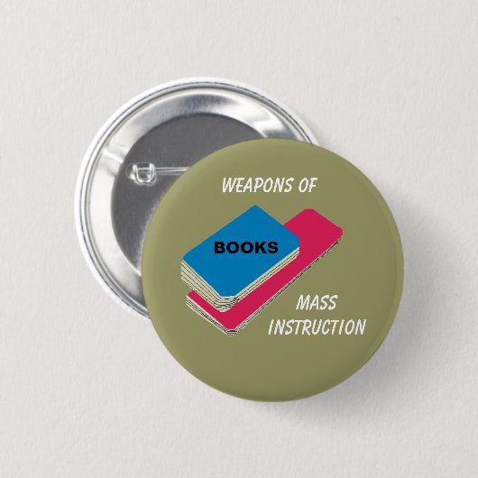 BÜCHER - Knopf Button (Vorne & Hinten)