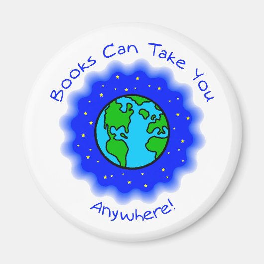 Bücher können Magnete, 2 Formen, 4 Größen mitnehme Magnet (Vorne)