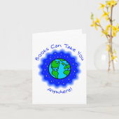 Bücher können Notecards mitnehmen Karte (Gelbe Blume)