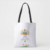 Bücher Lehrer Danke Geschenk Personalisierte Tasse Tasche (Vorderseite)