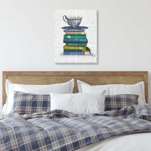 Bücher Leinwanddruck (Insitu (Schlafzimmer))