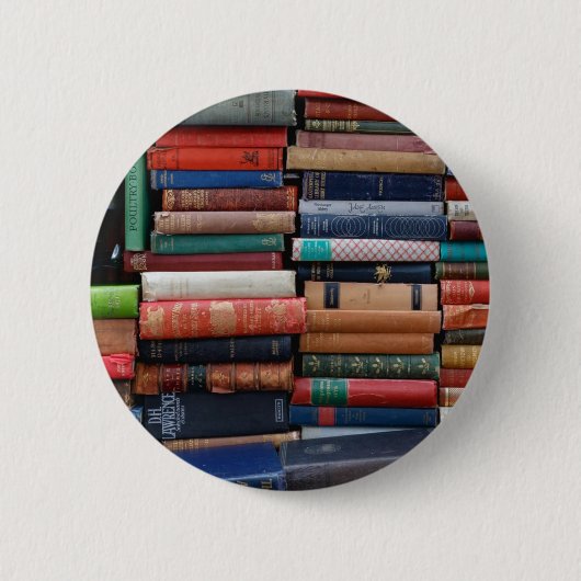 Bücher lesen alte Bücher der Liebe Button (Vorderseite)