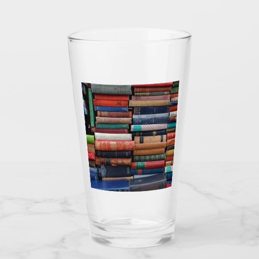 Bücher lesen alte Bücher der Liebe Glas (Vorderseite)