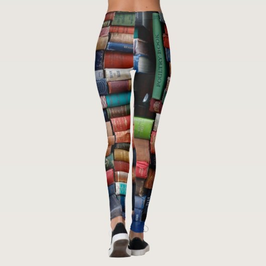Bücher lesen alte Bücher der Liebe Leggings (Rückseite)