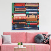 Bücher lesen alte Bücher der Liebe Leinwanddruck (Insitu (Wohnzimmer))