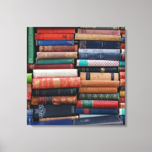 Bücher lesen alte Bücher der Liebe Leinwanddruck