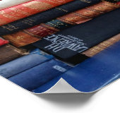 Bücher lesen alte Bücher der Liebe Poster (Ecke)