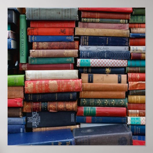 Bücher lesen alte Bücher der Liebe Poster (Vorne)