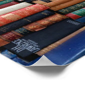 Bücher lesen alte Bücher der Liebe Poster (Ecke)