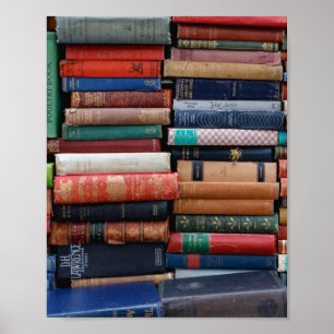 Bücher lesen alte Bücher der Liebe Poster