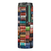 Bücher lesen alte Bücher der Liebe Thermosbecher (Rückseite)