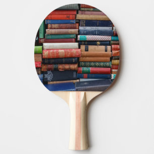 Bücher lesen alte Bücher der Liebe Tischtennis Schläger