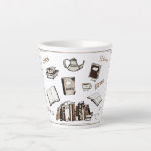 Bücher lesen Bildung Entspannung Milchtasse (Vorderseite)