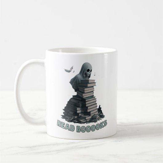 Bücher lesen, Ghost Bücher lesen Kaffeetasse (Links)