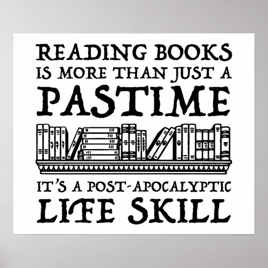 Bücher lesen ist mehr als nur ein Vergnügen Poster (Vorne)