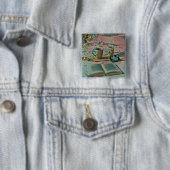 Bücher lesen, Kaffee trinken Button (Beispiel)