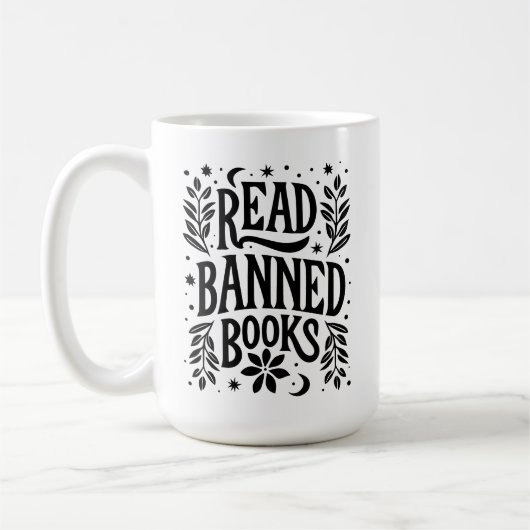 Bücher lesen kaffeetasse (Links)