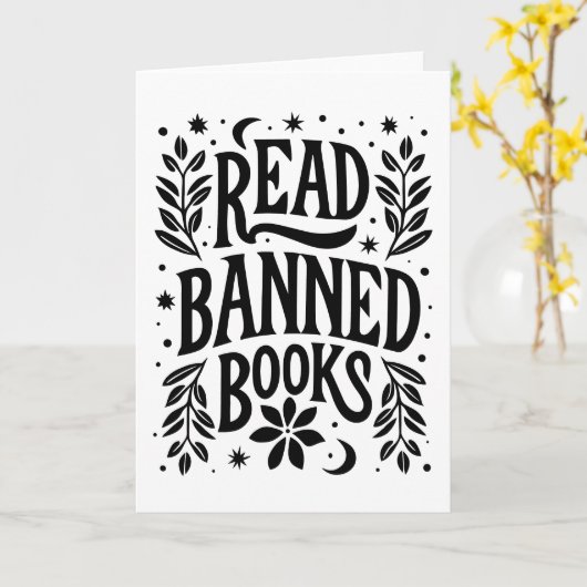 Bücher lesen karte (Gelbe Blume)